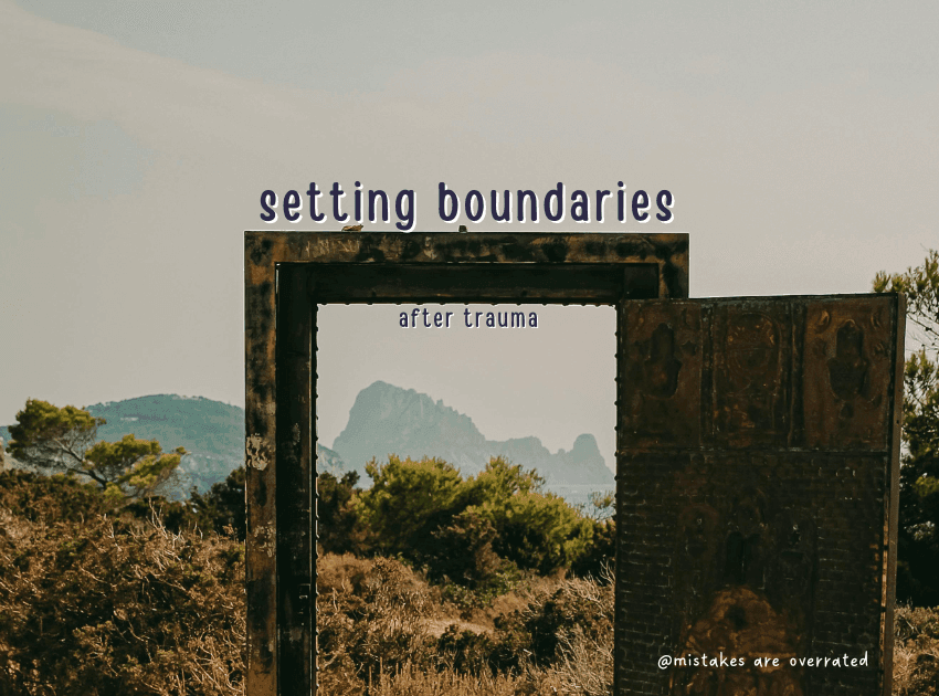 setting boundaries after trauma - canva image