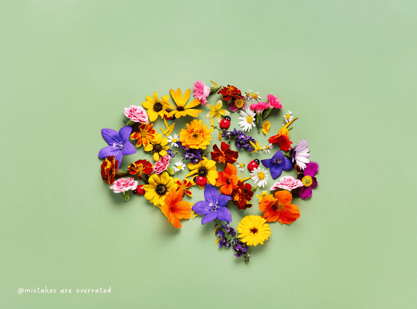 flowers shaped as a brain