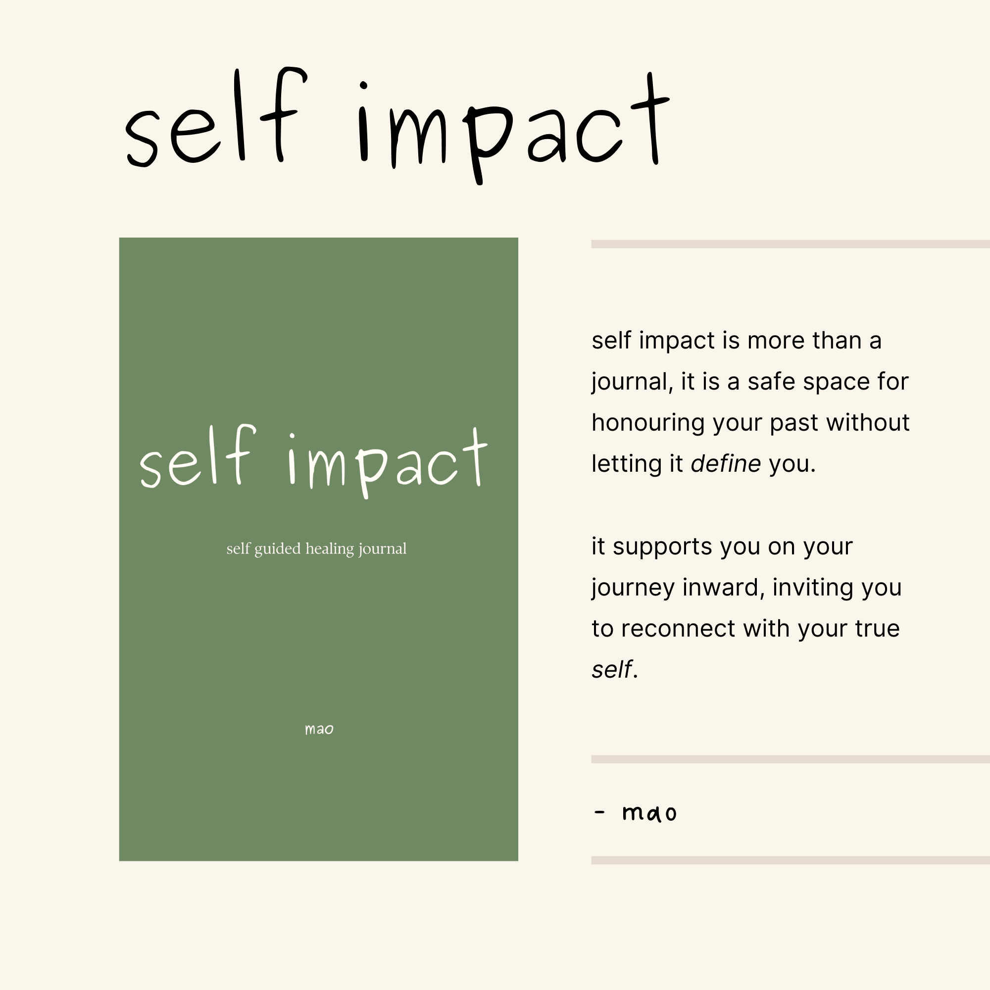self impact description