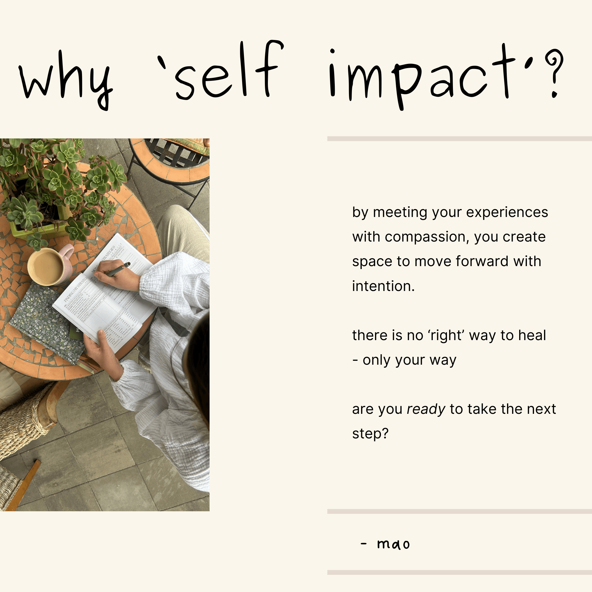 why do you need the self impact book